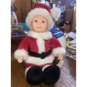 Doll, Anne Geddes, Baby Santa, 11"